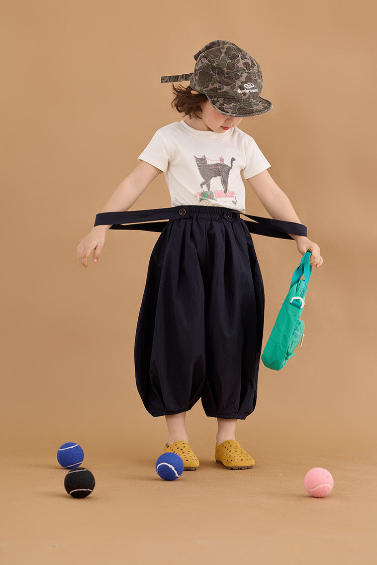 Korean Style Cropped Bloomers サルエル クロップドパンツ【mh0012384】 HEY BOOBII