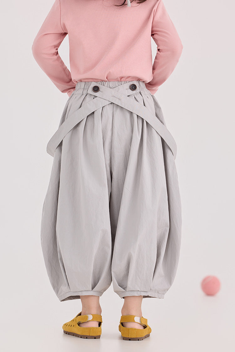 Korean Style Cropped Bloomers サルエル クロップドパンツ【mh0012384】 HEY BOOBII