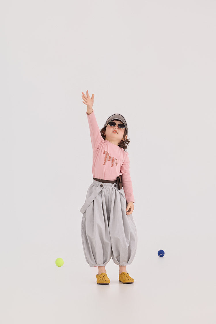 Korean Style Cropped Bloomers サルエル クロップドパンツ【mh0012384】 HEY BOOBII