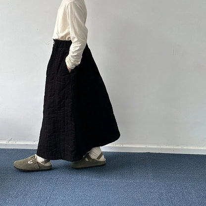 スカート キッズスカート キルティングシンプル防寒スカート 2カラー【mh0007597】