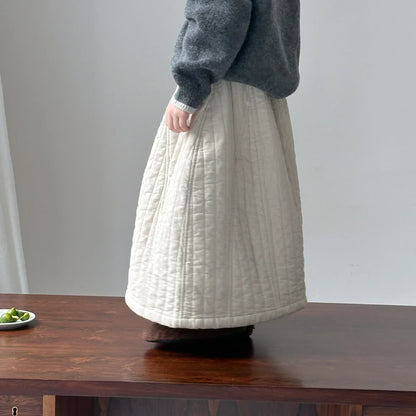 スカート キッズスカート キルティングシンプル防寒スカート 2カラー【mh0007597】