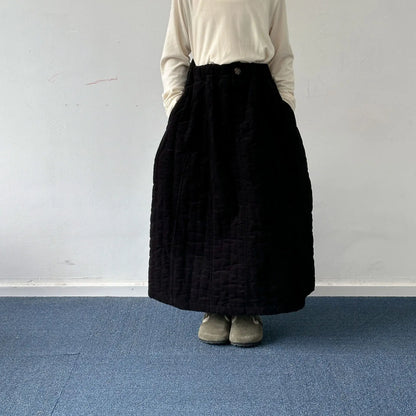 スカート キッズスカート キルティングシンプル防寒スカート 2カラー【mh0007597】