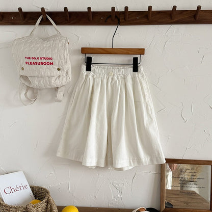 ロングパンツ・スウェットパンツ Beige / 90cm ルーズフレアワイドレッグショートパンツキュロット【mh0010046】