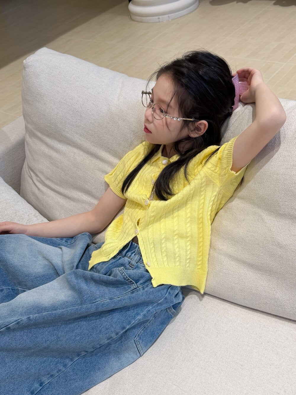 半袖シャツ・ブラウス Lapel Knitted Short Sleeve Polo Shirt 襟付き半袖ニットポロシャツ【mh0012102】