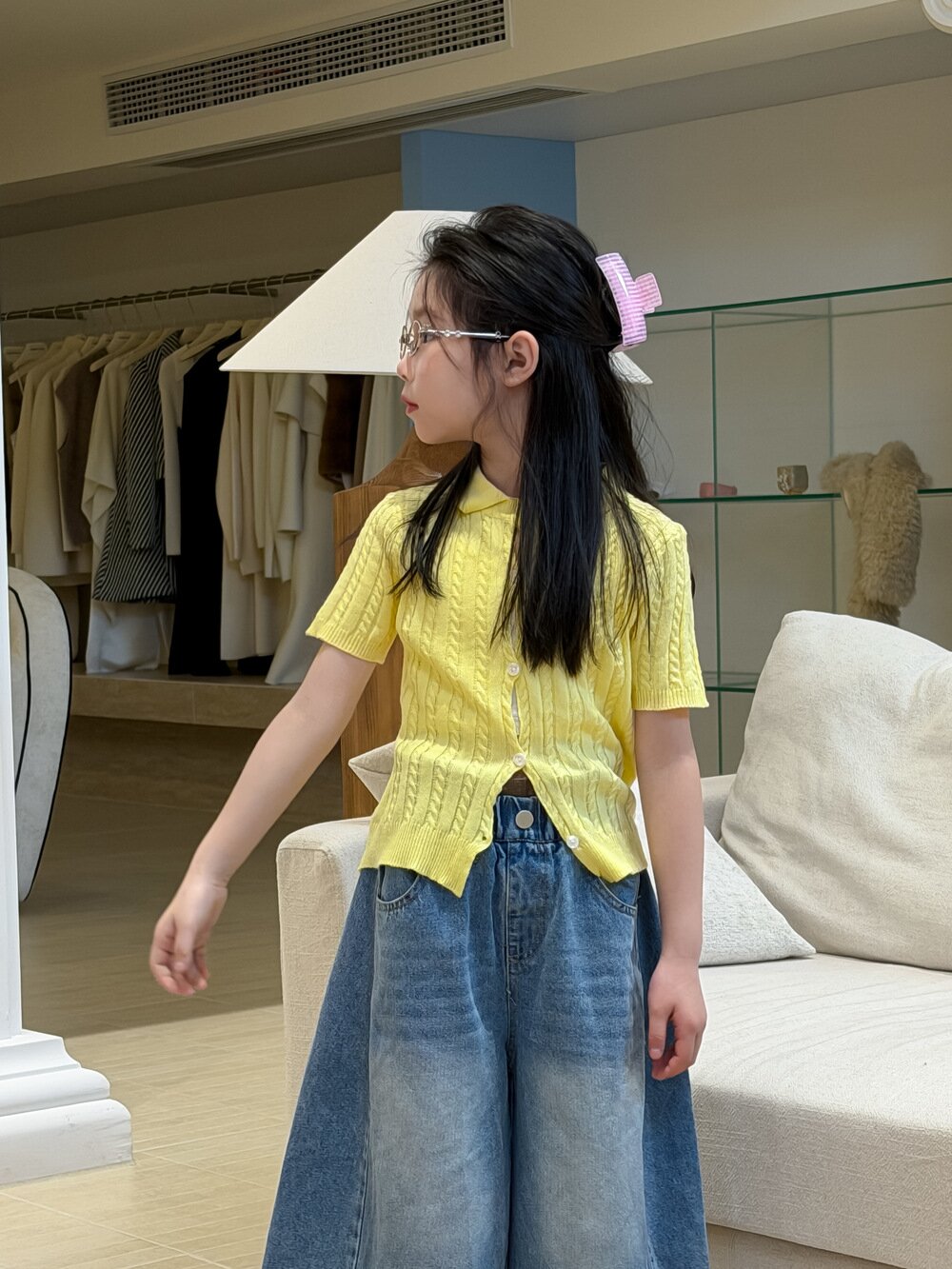 半袖シャツ・ブラウス Lapel Knitted Short Sleeve Polo Shirt 襟付き半袖ニットポロシャツ【mh0012102】