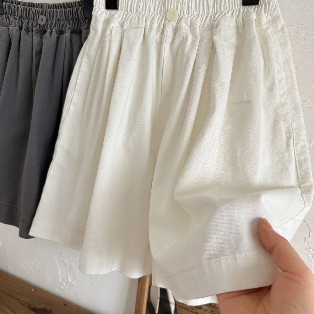 ロングパンツ・スウェットパンツ ルーズフレアワイドレッグショートパンツキュロット【mh0010046】