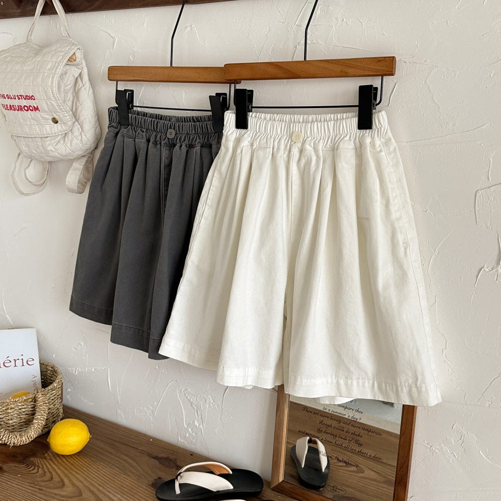 ロングパンツ・スウェットパンツ ルーズフレアワイドレッグショートパンツキュロット【mh0010046】