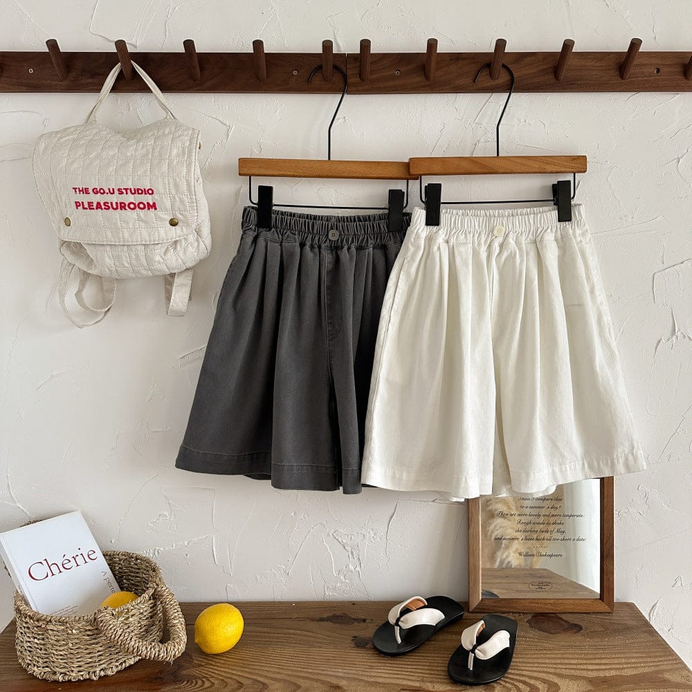 ロングパンツ・スウェットパンツ ルーズフレアワイドレッグショートパンツキュロット【mh0010046】