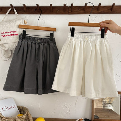 ロングパンツ・スウェットパンツ ルーズフレアワイドレッグショートパンツキュロット【mh0010046】