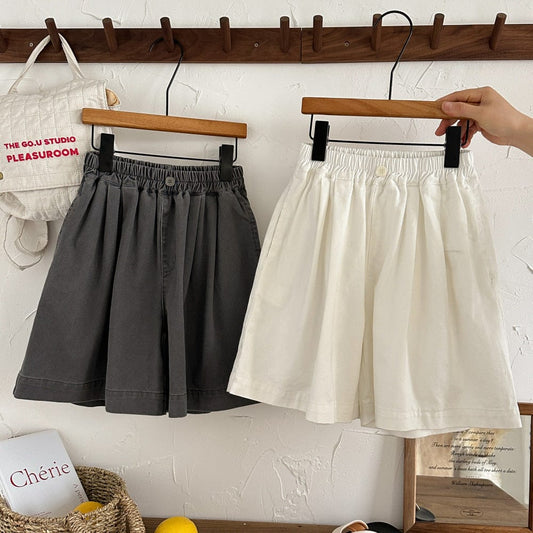 ロングパンツ・スウェットパンツ ルーズフレアワイドレッグショートパンツキュロット【mh0010046】