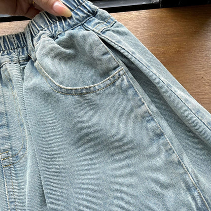 ロングパンツ・スウェットパンツ サイドプリーツワイドクロップドデニムパンツガウチョパンツ【mh0010064】