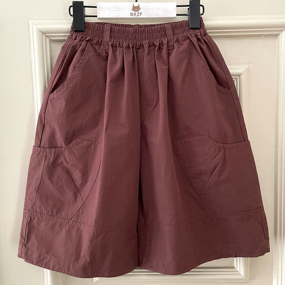 ロングパンツ・スウェットパンツ ワイドルーズクロップドパンツガウチョパンツ【mh0010067】