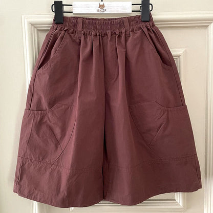 ロングパンツ・スウェットパンツ ワイドルーズクロップドパンツガウチョパンツ【mh0010067】