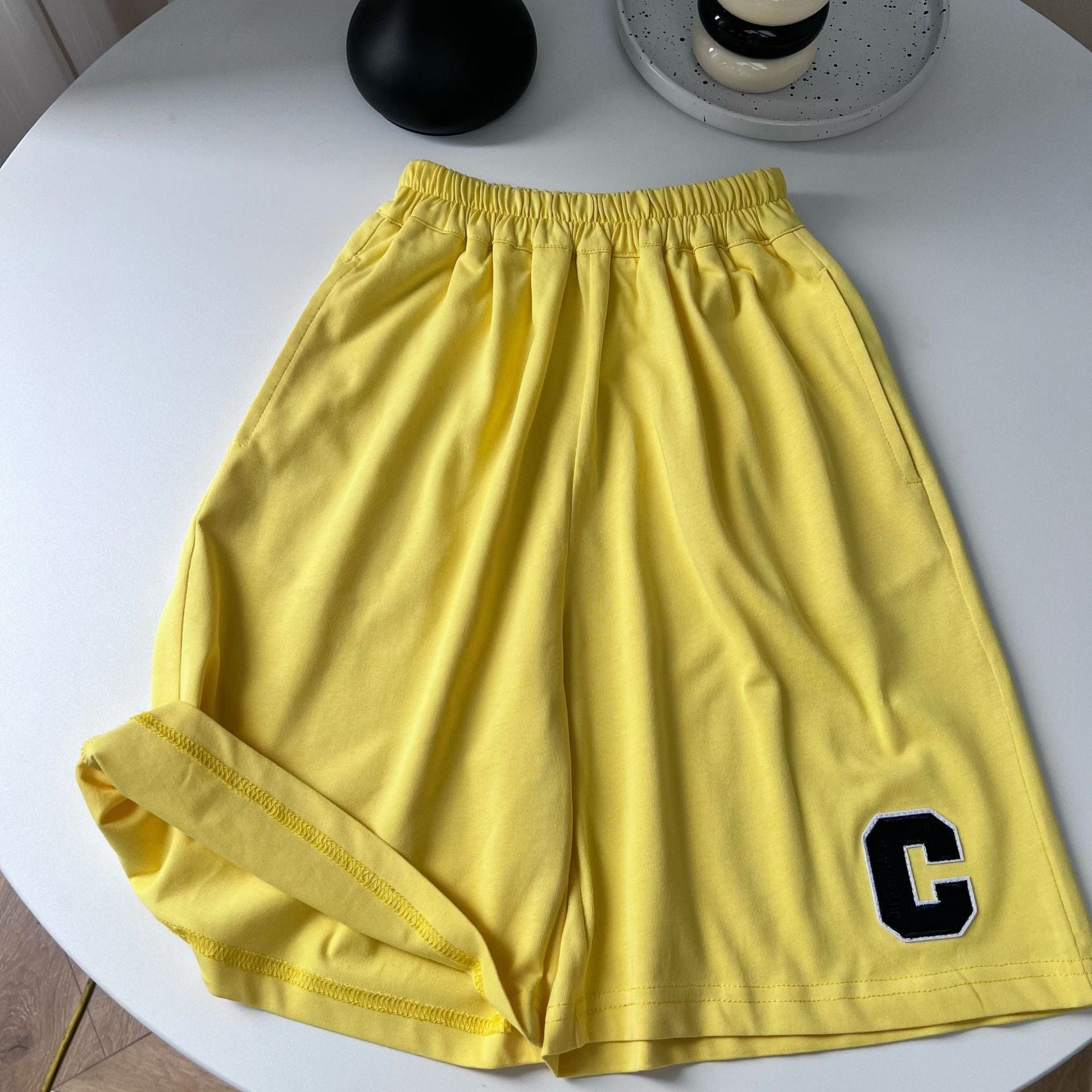 ロングパンツ・スウェットパンツ レターロゴアップリケワイドルーズクロップドパンツ【mh0010069】