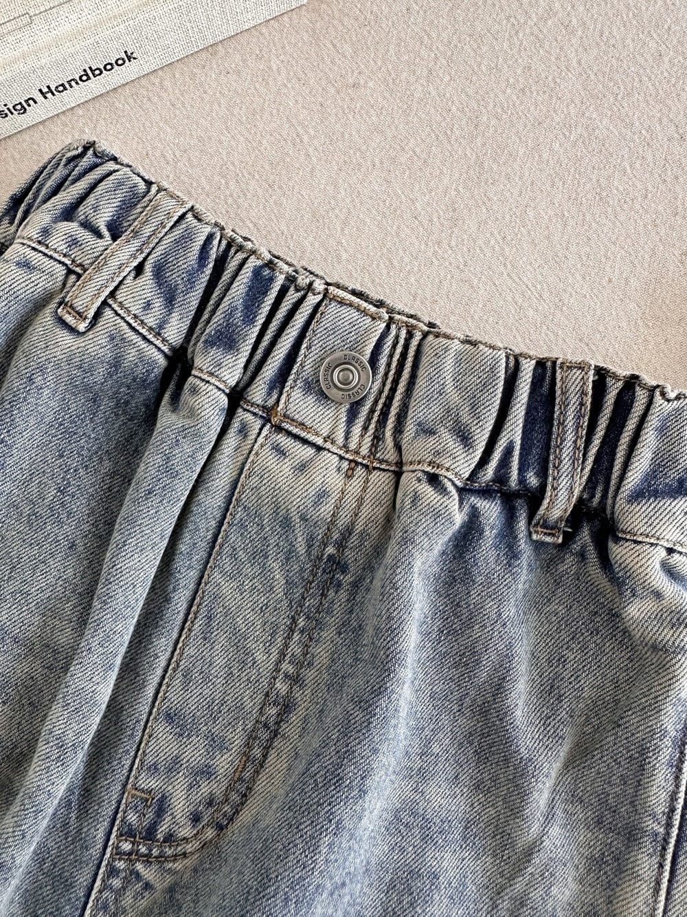 デニムパンツ ルーズビッグポケットデニムカーゴパンツジーンズ【mh0010770】