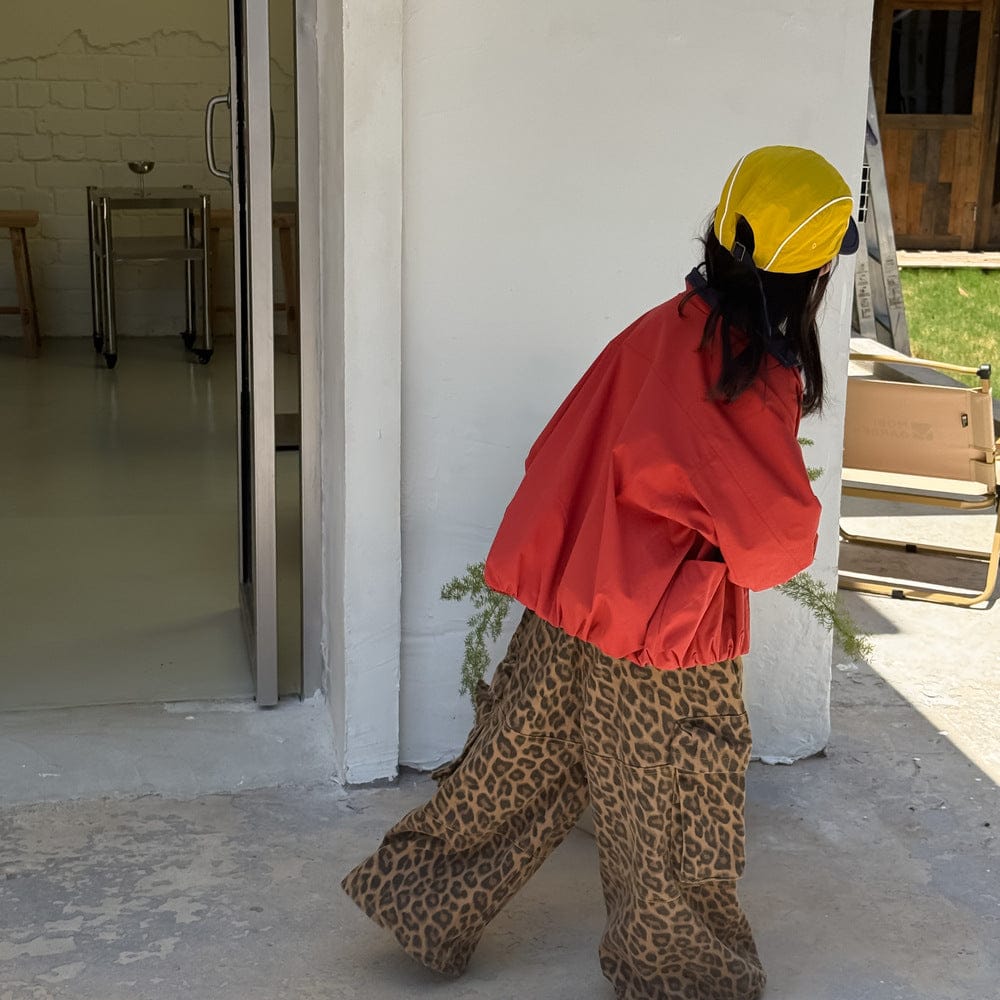 ロングパンツ・スウェットパンツ レオパード柄ワイドパンツ ビッグポケット付きストレートロングパンツ【mh0010778】