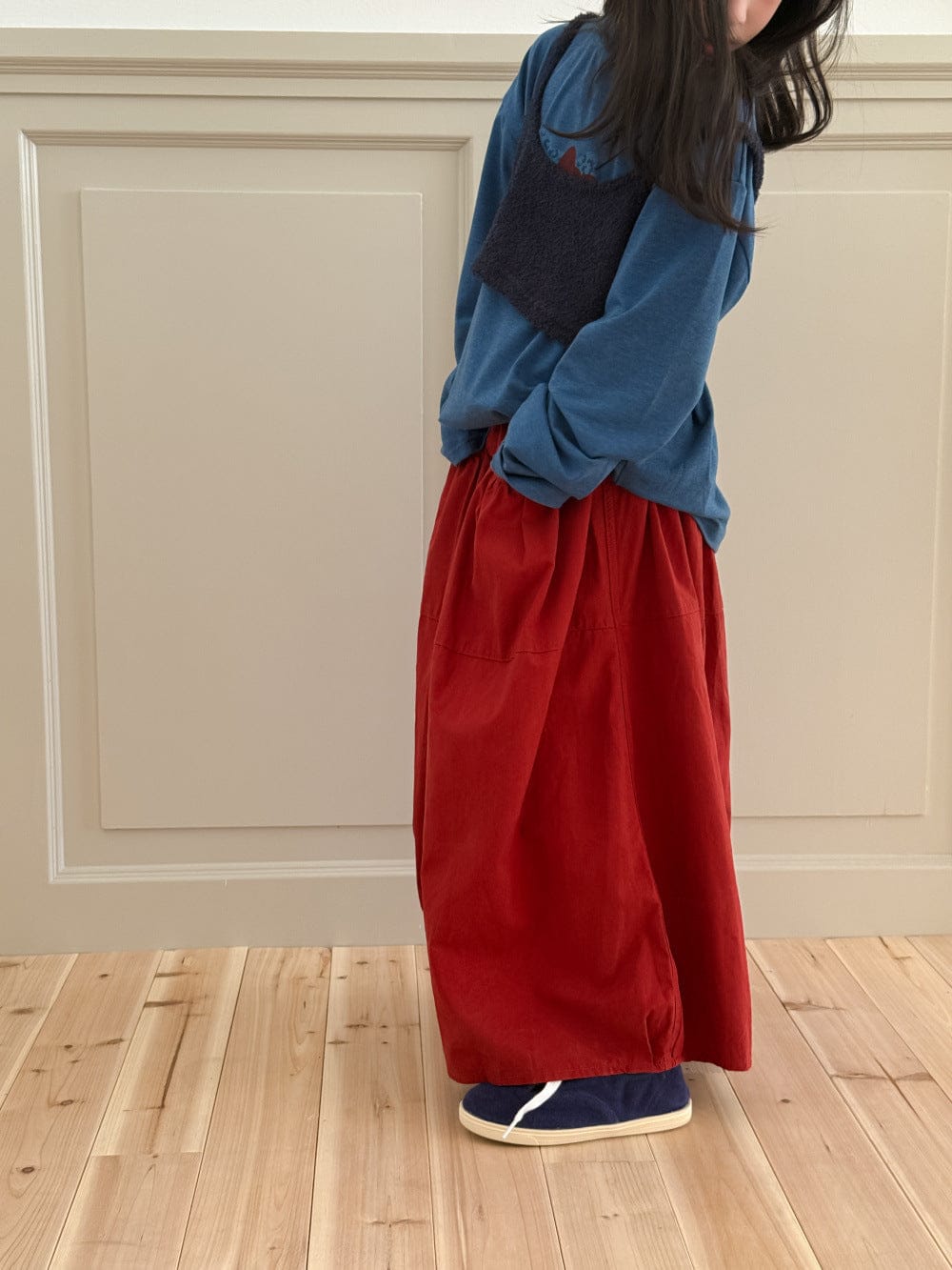 ロングパンツ・スウェットパンツ ゆったりワイドレッグパンツ 無地カジュアルロングパンツ【mh0010780】