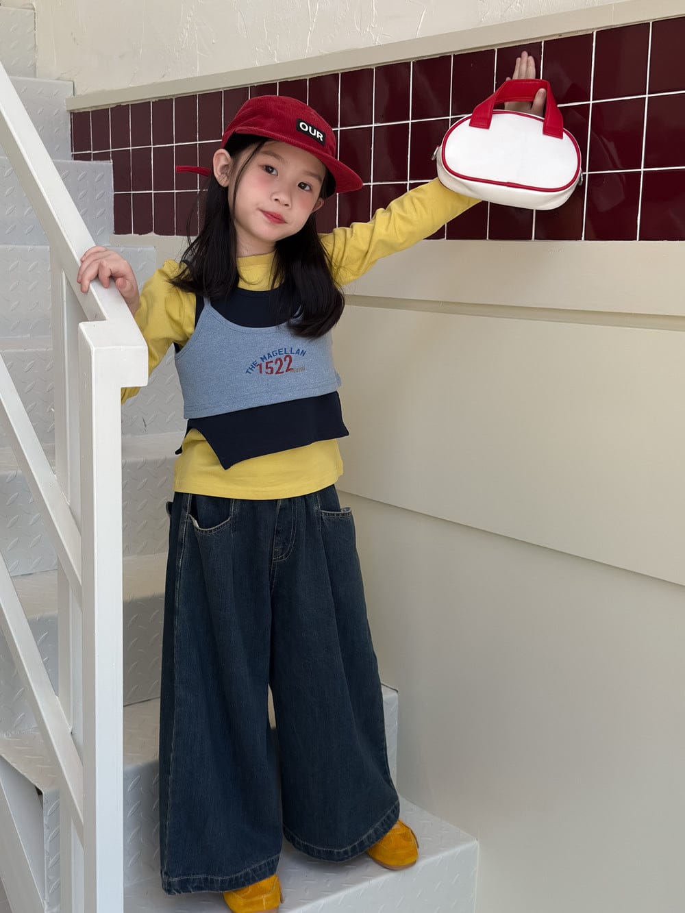 デニムパンツ ワイドストレートデニムパンツ ゆったりカジュアルロングパンツ【mh0010781】