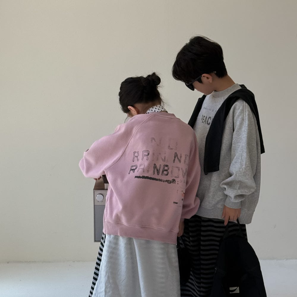 トレーナー・フーディ ロゴプリントクルーネックスウェット シンプルカジュアル長袖トップス【mh0010784】