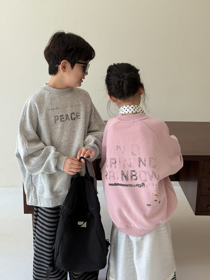 トレーナー・フーディ ロゴプリントクルーネックスウェット シンプルカジュアル長袖トップス【mh0010784】