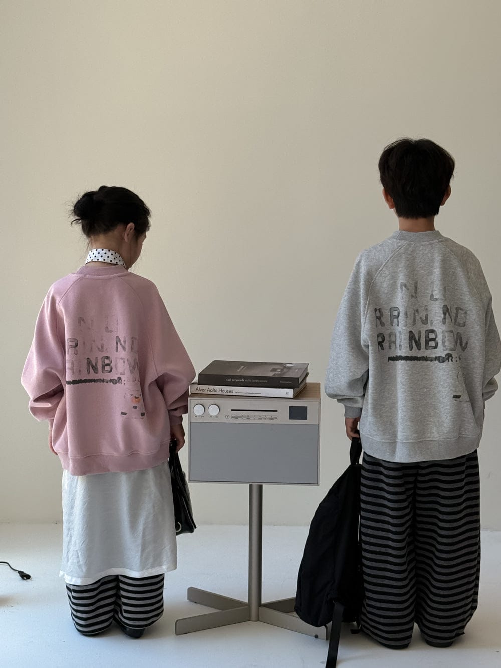 トレーナー・フーディ ロゴプリントクルーネックスウェット シンプルカジュアル長袖トップス【mh0010784】