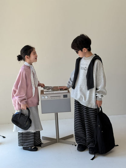 トレーナー・フーディ ロゴプリントクルーネックスウェット シンプルカジュアル長袖トップス【mh0010784】