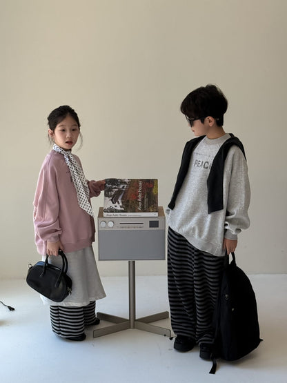 トレーナー・フーディ ロゴプリントクルーネックスウェット シンプルカジュアル長袖トップス【mh0010784】