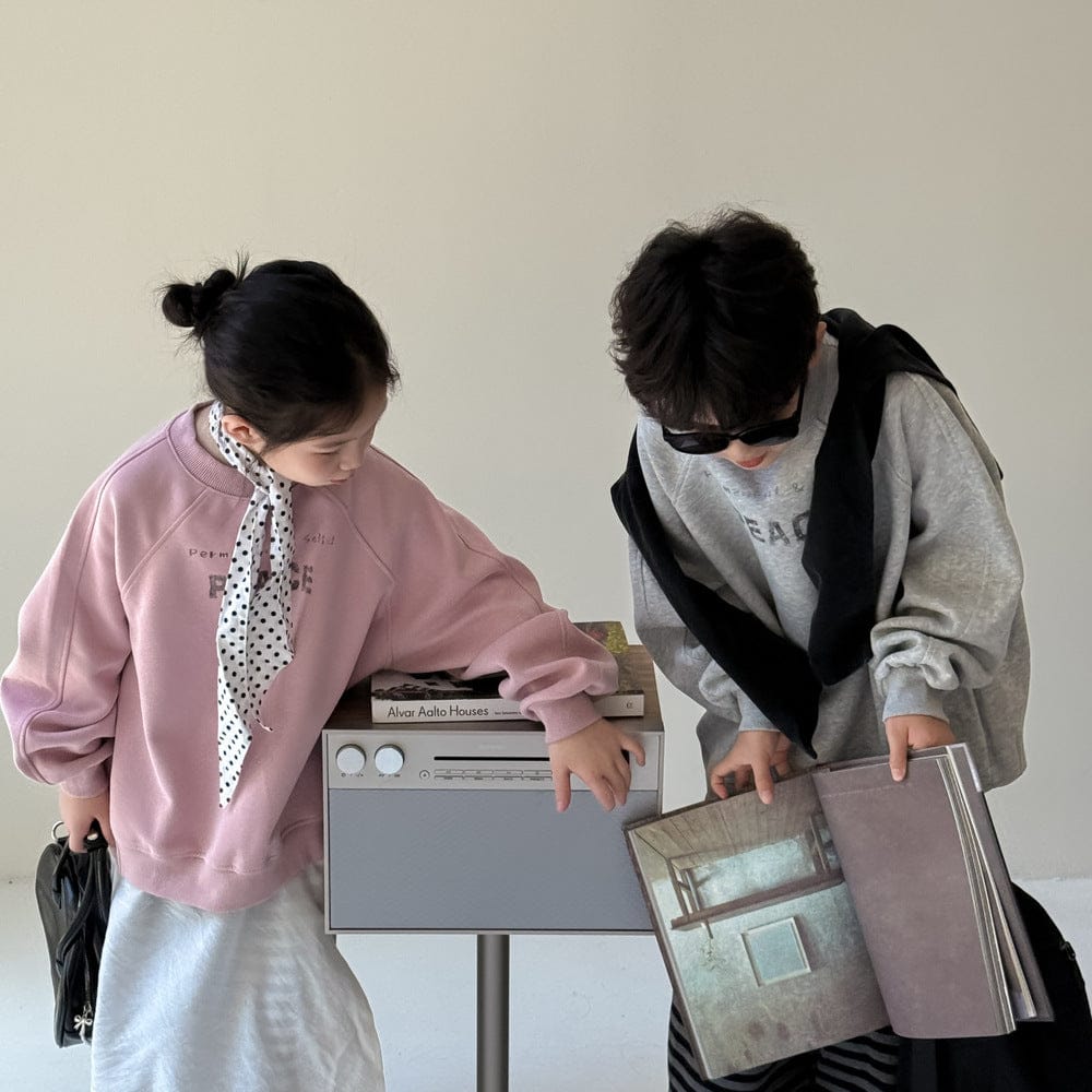 トレーナー・フーディ ロゴプリントクルーネックスウェット シンプルカジュアル長袖トップス【mh0010784】