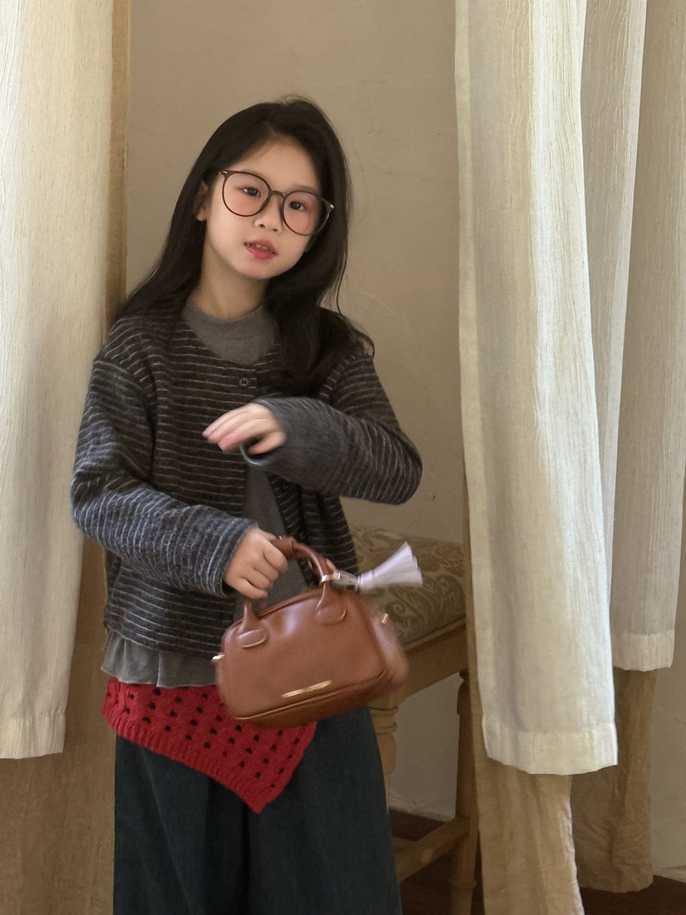 カーディガン・パーカー レトロボーダーカーディガンジャケット【mh0010938】