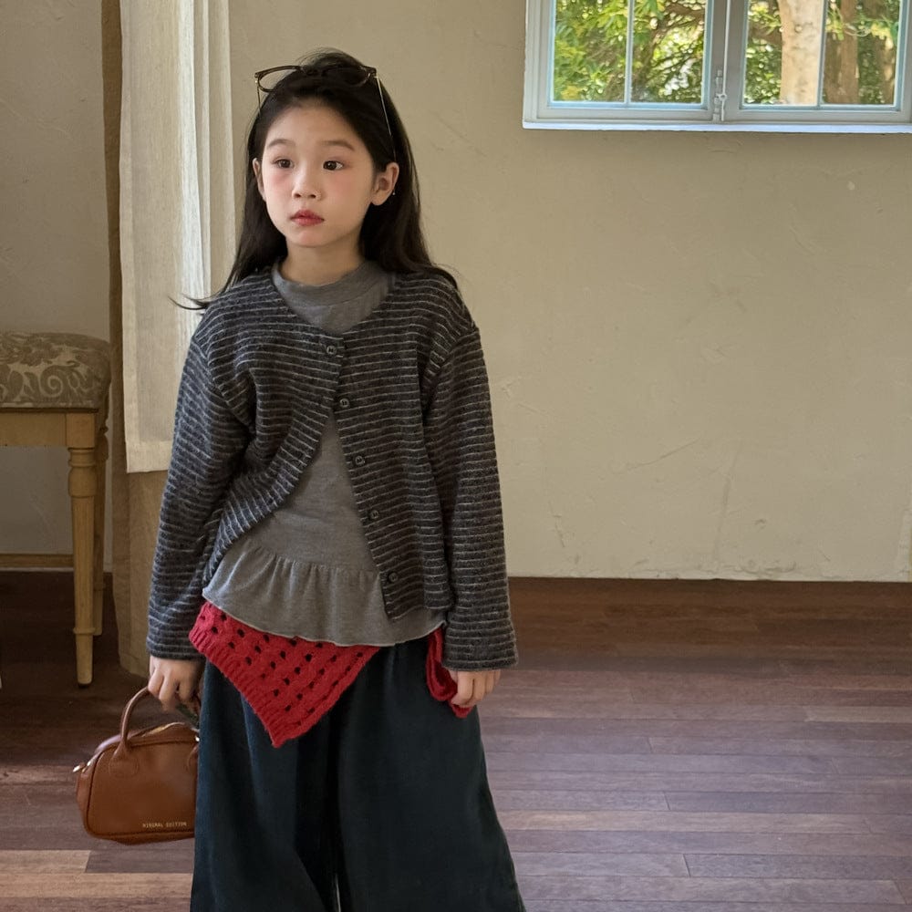 カーディガン・パーカー レトロボーダーカーディガンジャケット【mh0010938】