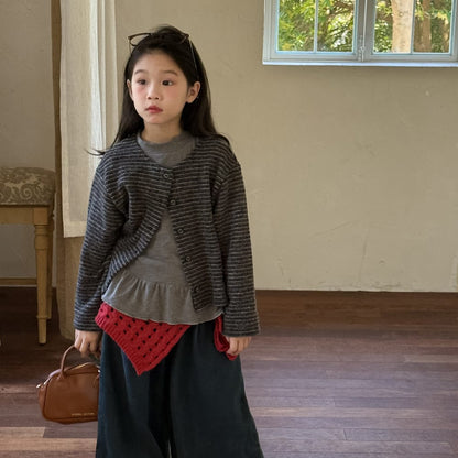 カーディガン・パーカー レトロボーダーカーディガンジャケット【mh0010938】