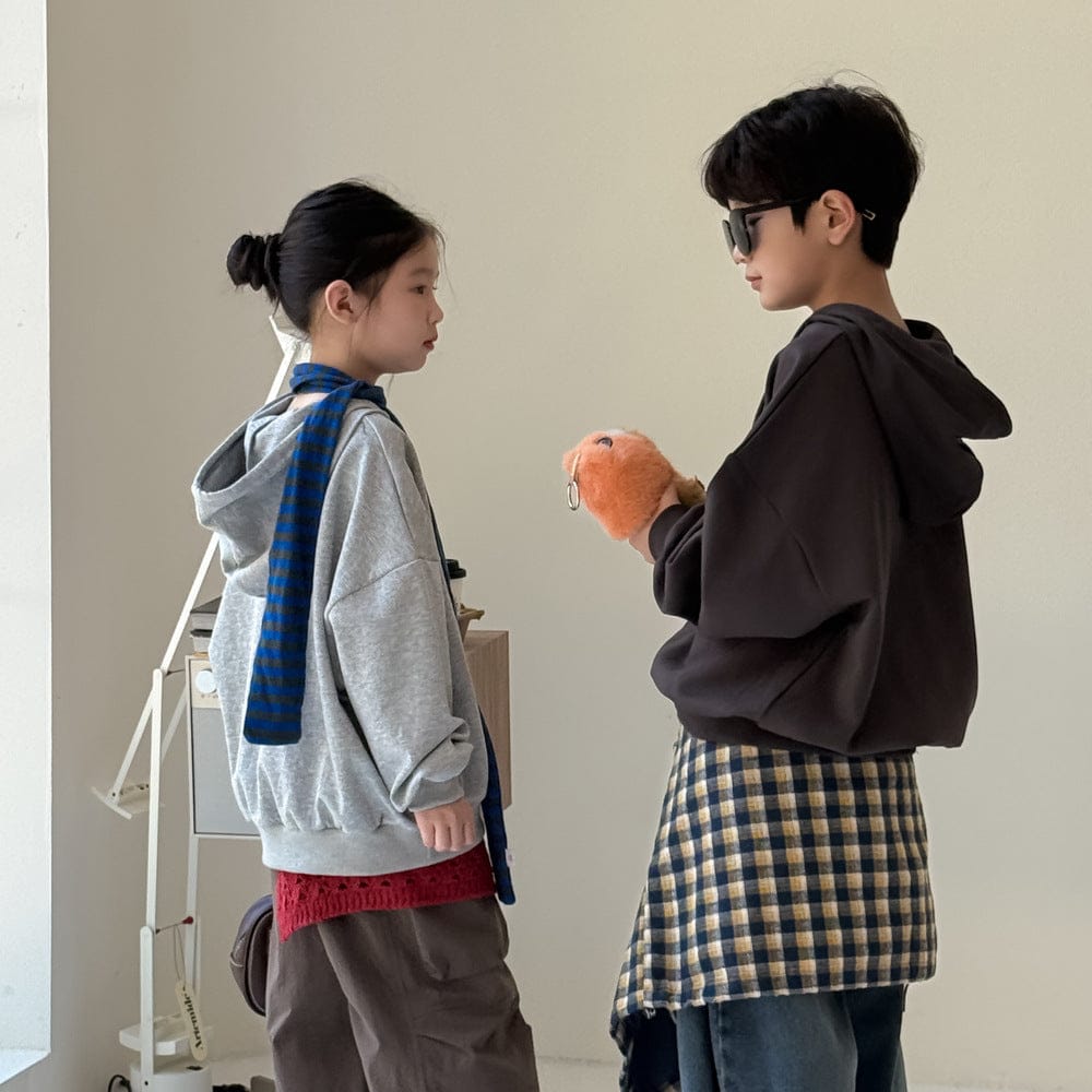 トレーナー・フーディ イラストプリントルーズフーディーパーカー【mh0010951】