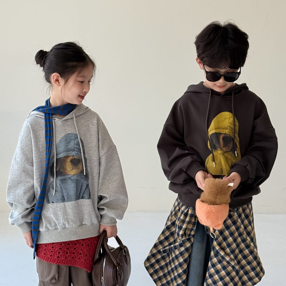 トレーナー・フーディ イラストプリントルーズフーディーパーカー【mh0010951】