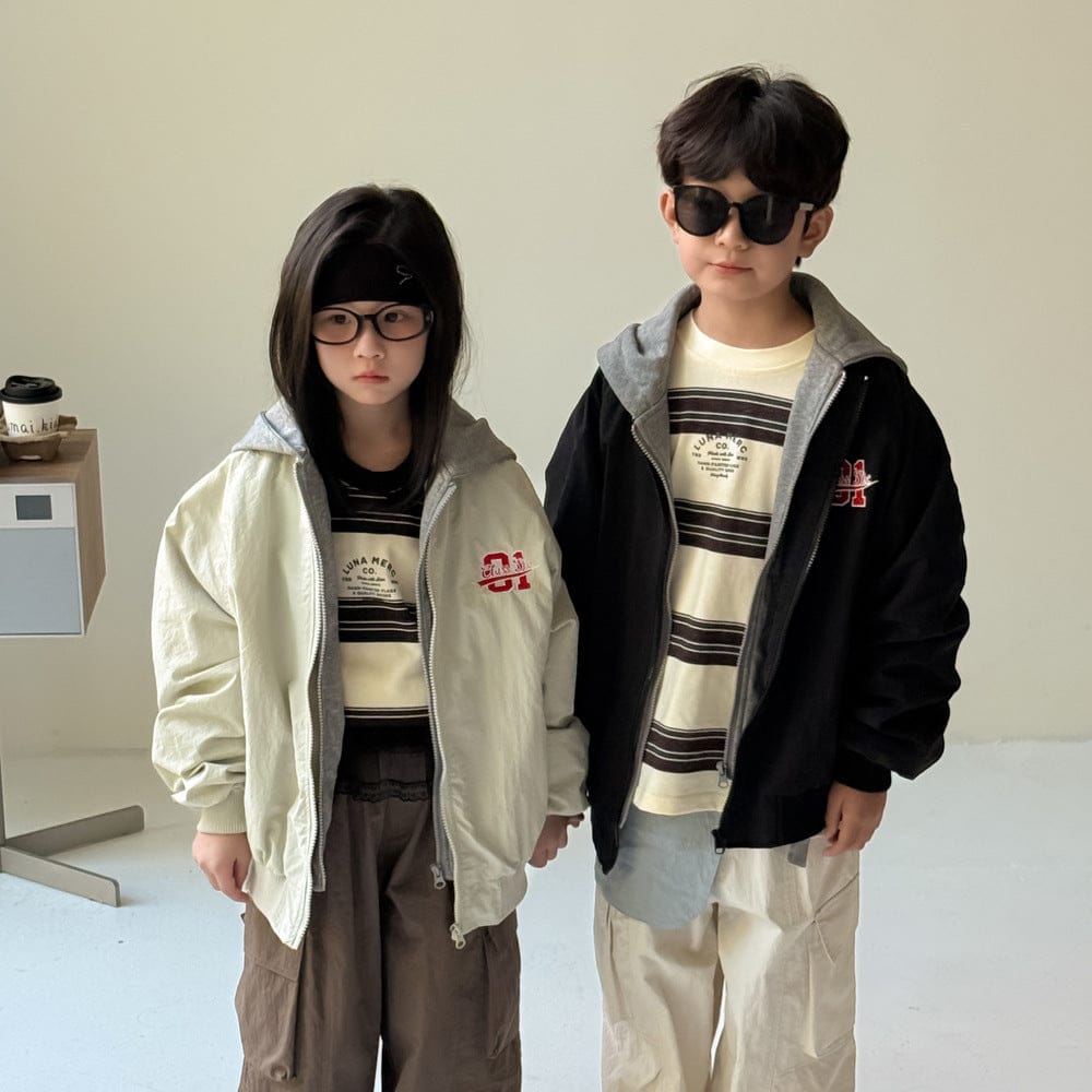 ショートコート・ジャケット・ジャンパー ロゴワッペンフード付きブルゾンジャケット【mh0010952】