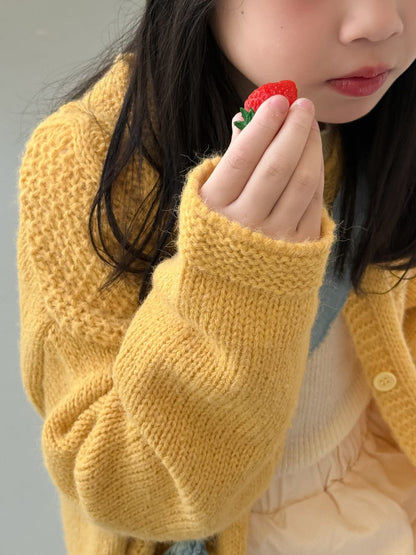 カーディガン・パーカー ケーブル編みニットカーディガン キッズセーター【mh0010960】