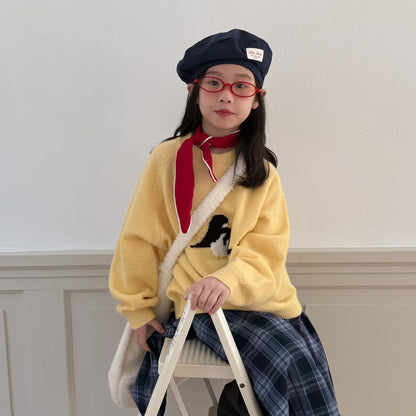 ニット・セーター アニマルモチーフニットセーター キッズプルオーバー【mh0010967】