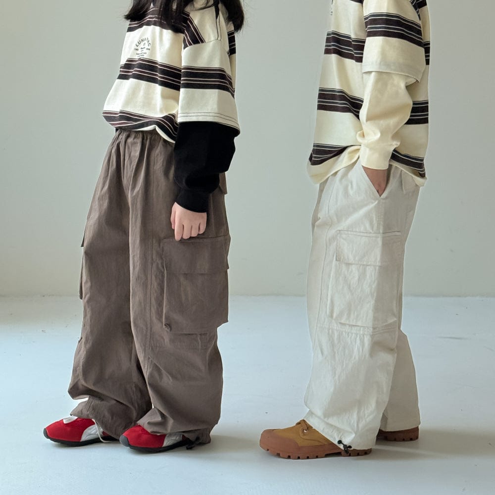 ロングパンツ・スウェットパンツ ベーシックワイドカーゴパンツ キッズイージーパンツ【mh0010970】