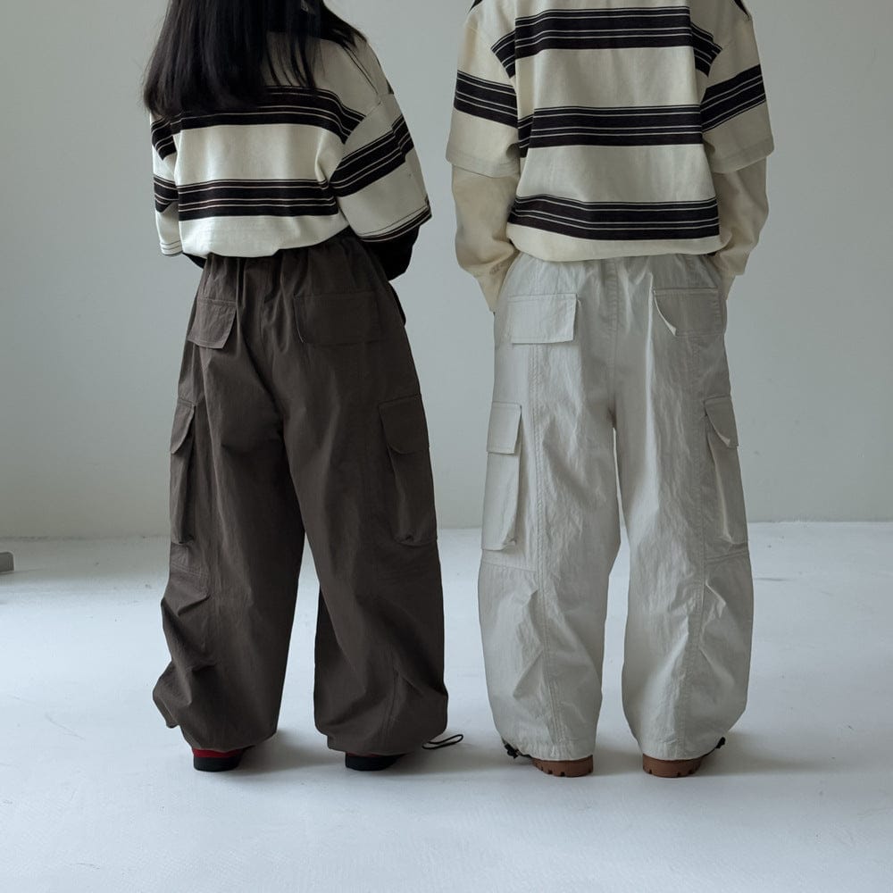 ロングパンツ・スウェットパンツ ベーシックワイドカーゴパンツ キッズイージーパンツ【mh0010970】