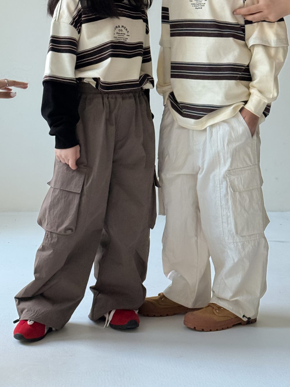 ロングパンツ・スウェットパンツ ベーシックワイドカーゴパンツ キッズイージーパンツ【mh0010970】