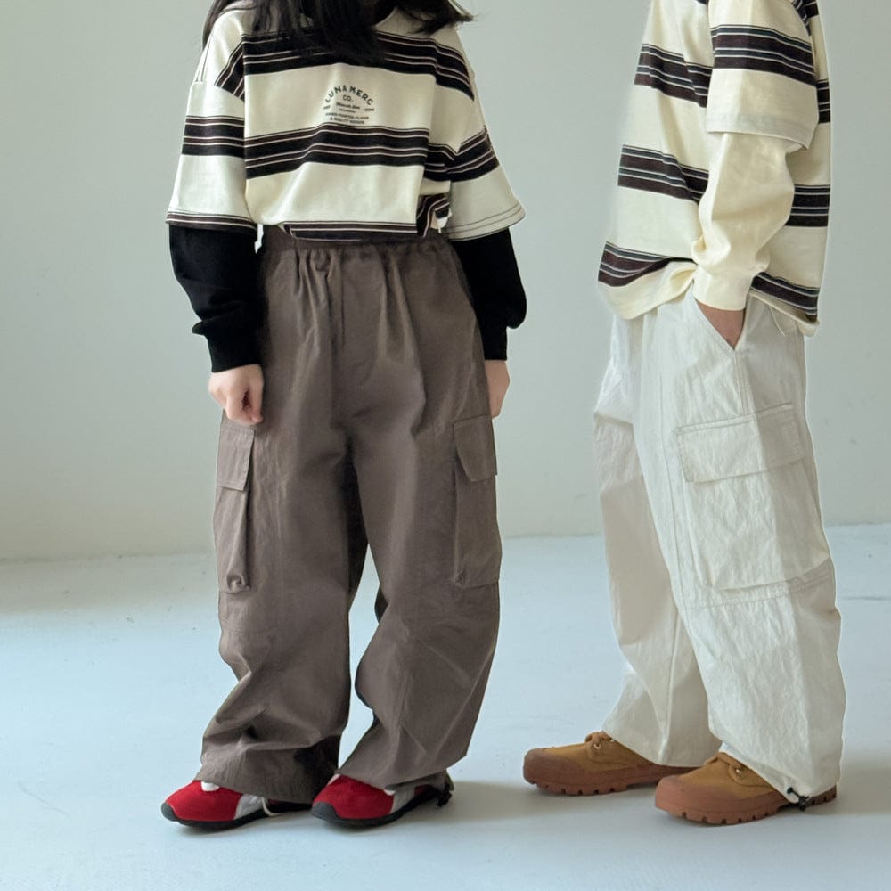 ロングパンツ・スウェットパンツ ベーシックワイドカーゴパンツ キッズイージーパンツ【mh0010970】
