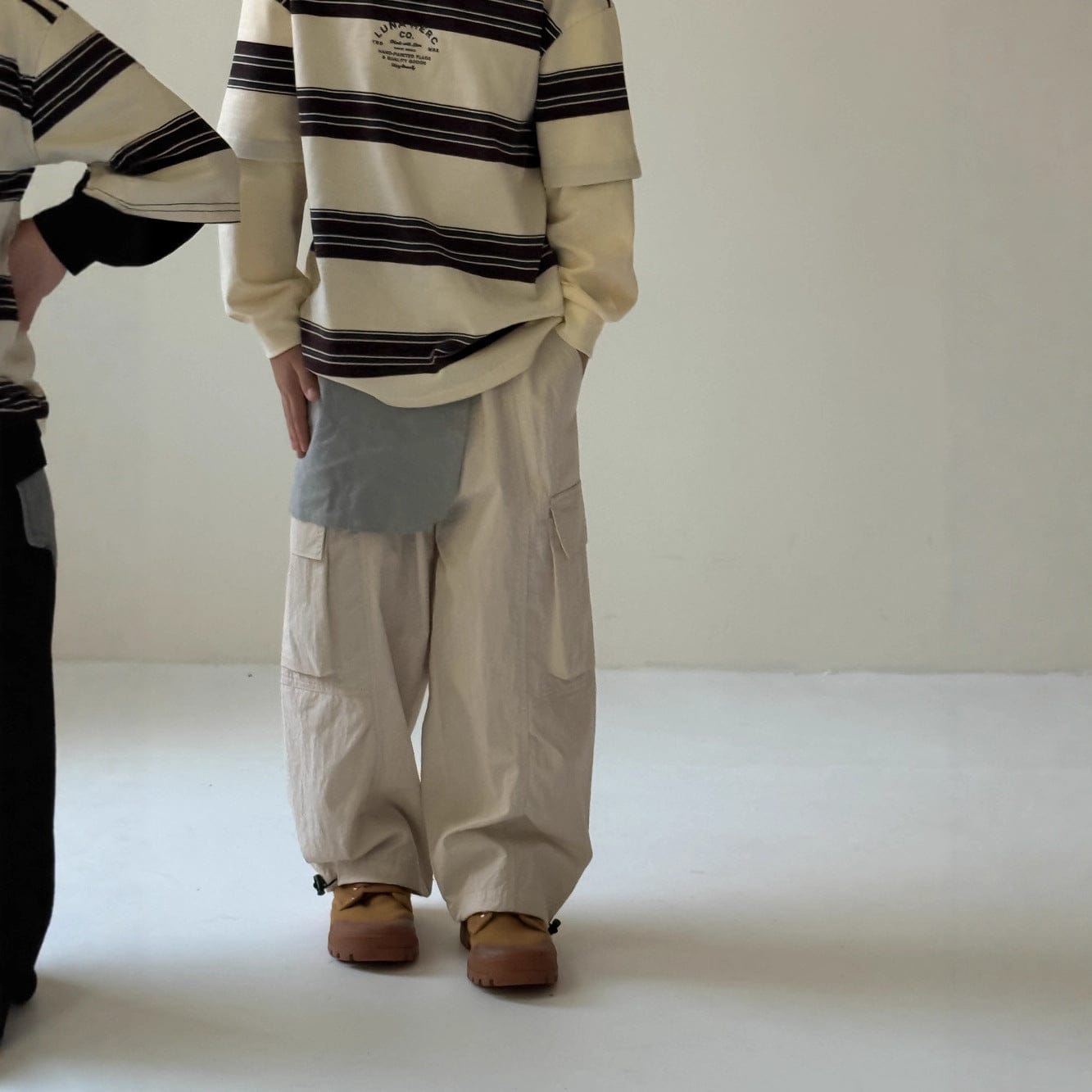 ロングパンツ・スウェットパンツ ベーシックワイドカーゴパンツ キッズイージーパンツ【mh0010970】