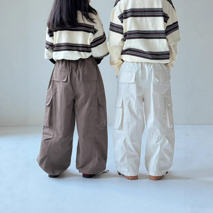 ロングパンツ・スウェットパンツ ベーシックワイドカーゴパンツ キッズイージーパンツ【mh0010970】