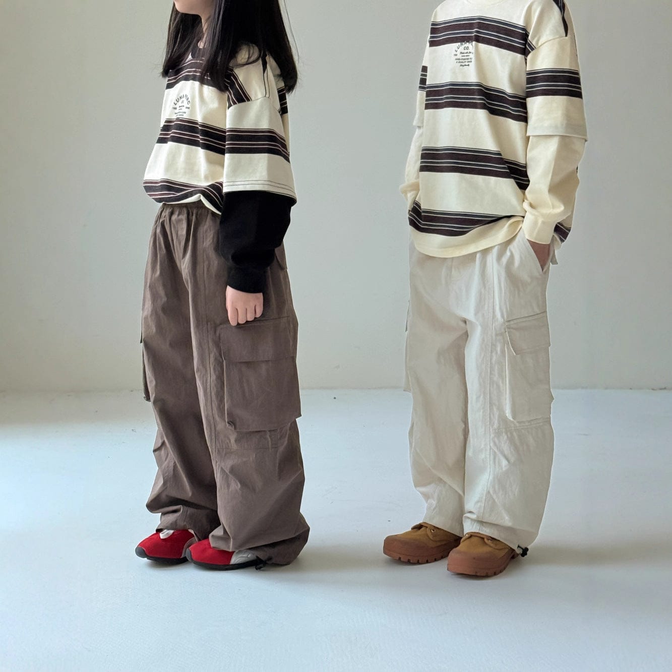 ロングパンツ・スウェットパンツ ベーシックワイドカーゴパンツ キッズイージーパンツ【mh0010970】