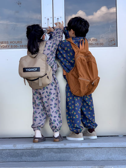 長袖セットアップ キッズセットアップ フラワープリント トラックジャケット【mh0011650】