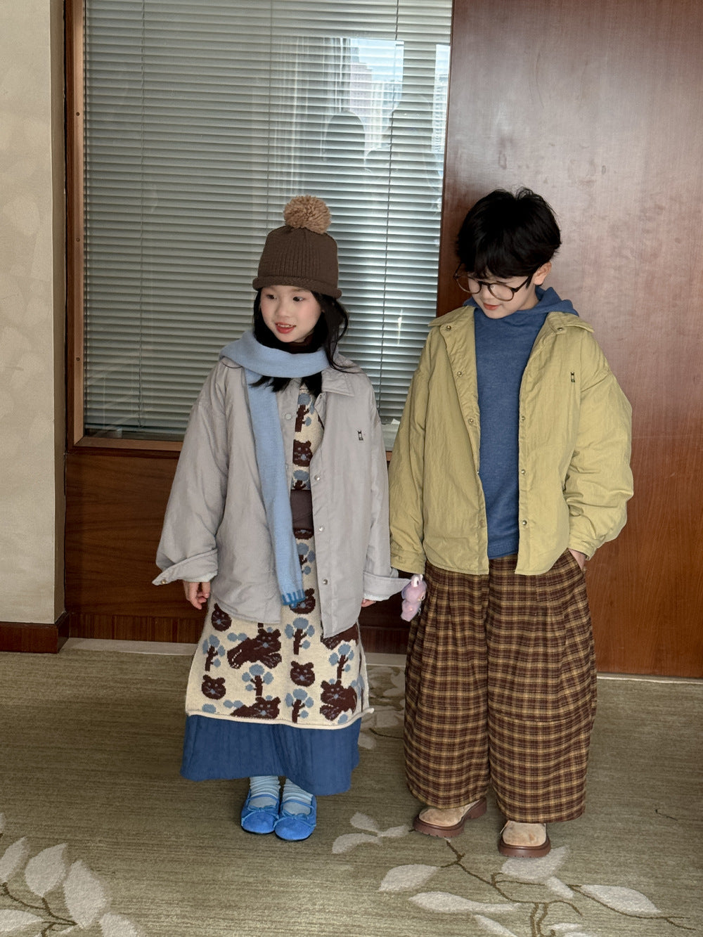 ショートコート・ジャケット・ジャンパー ブルゾンジャケット キッズ 中綿 厚手 ラペル ショート丈 カジュアル アウター【mh0011661】