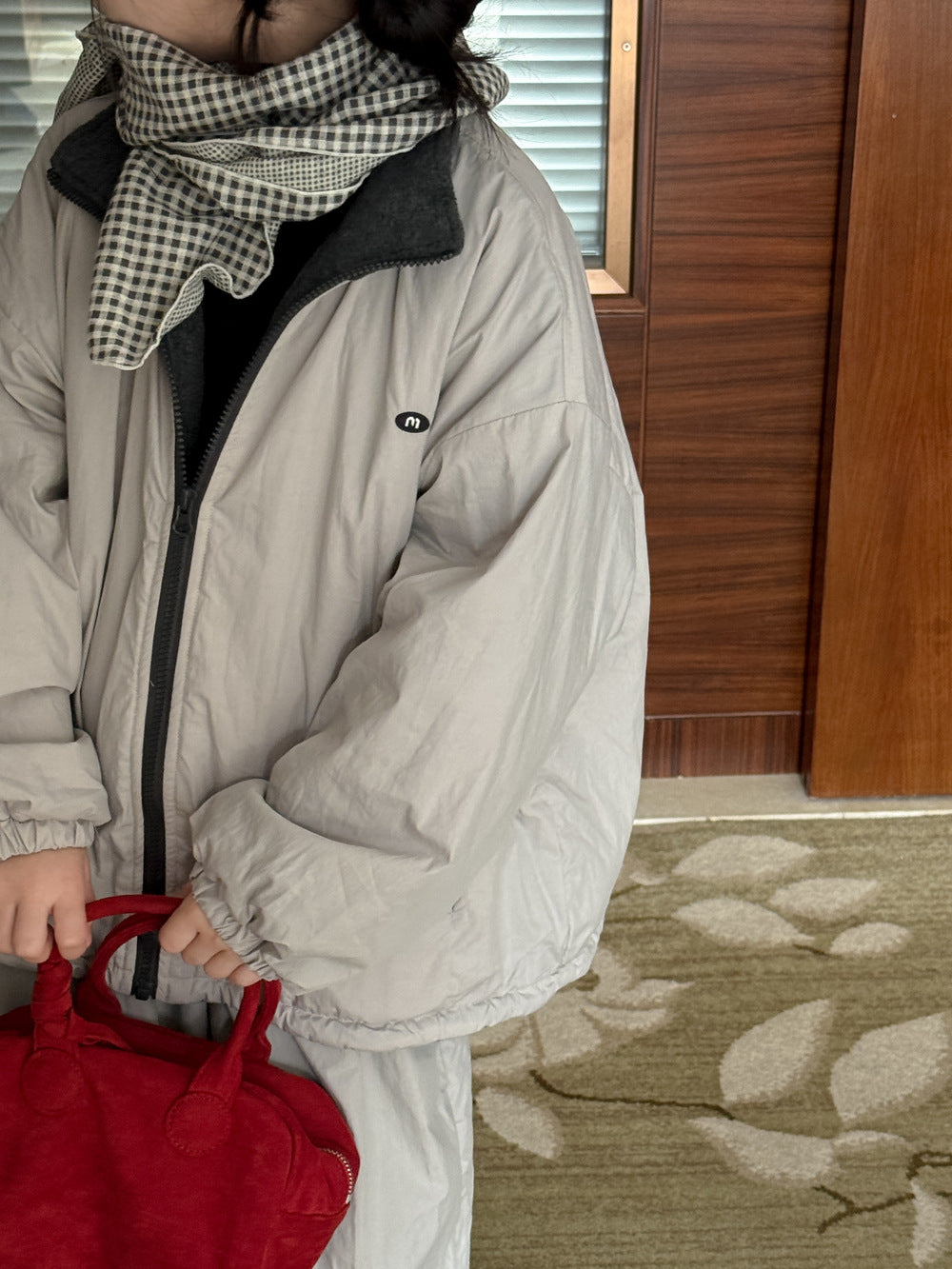 長袖セットアップ セットアップ キッズ 中綿 厚手 キルティング スタンドカラー カジュアル【mh0011675】