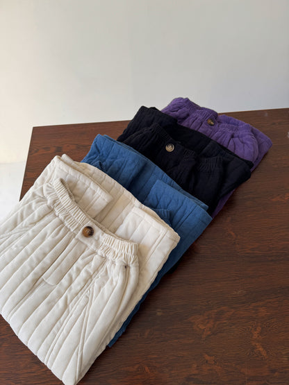 スカート キルティングスカート キッズ 中綿 厚手 ロング丈 シンプル【mh0011687】