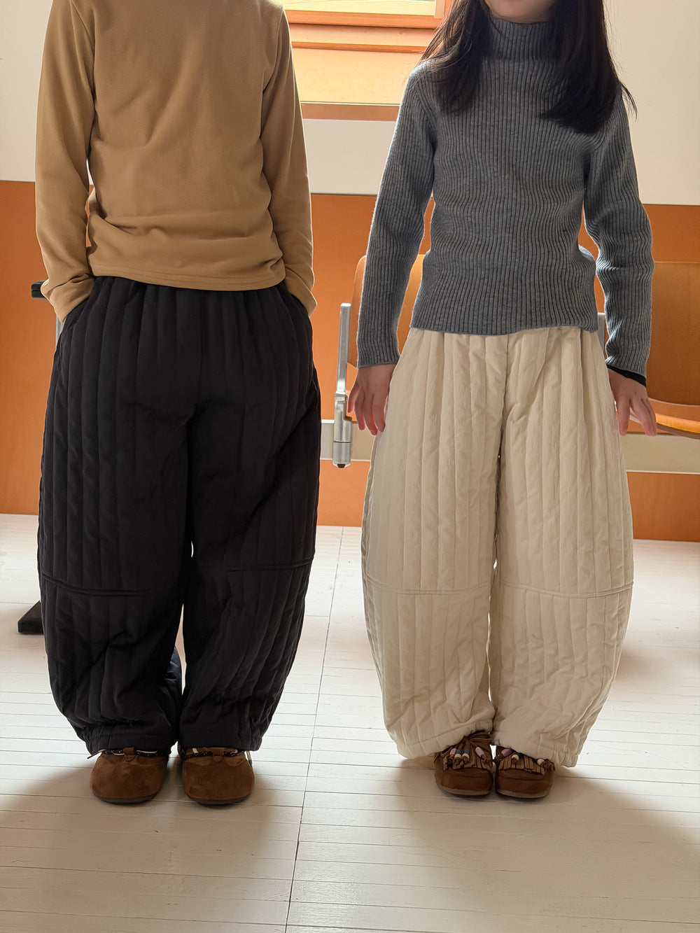 ロングパンツ・スウェットパンツ キルティングパンツ 防寒バレルパンツ ロングパンツ【mh0011869】