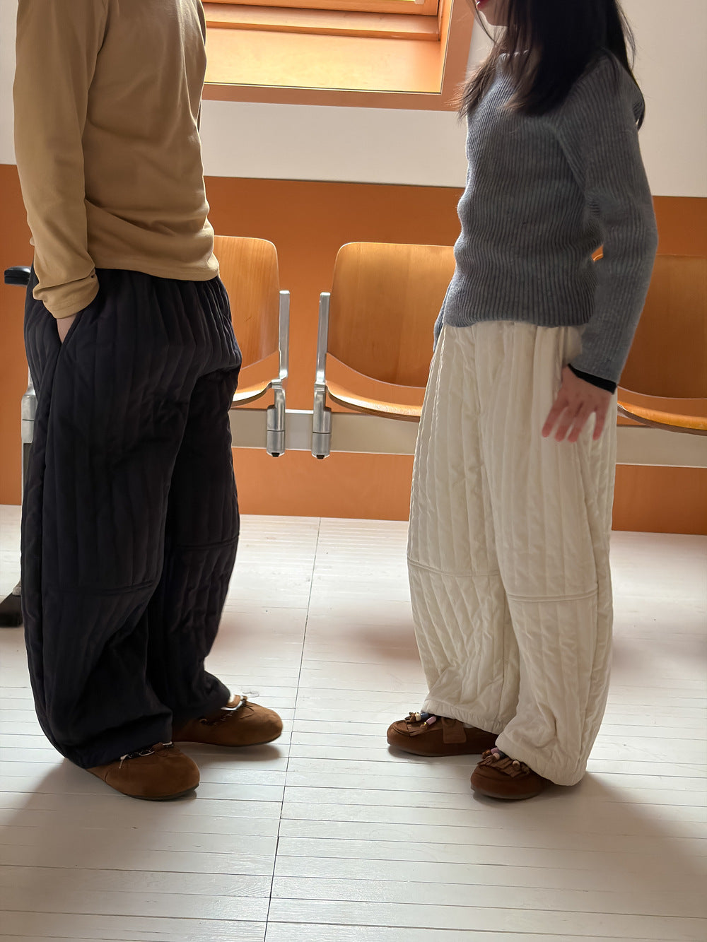 ロングパンツ・スウェットパンツ キルティングパンツ 防寒バレルパンツ ロングパンツ【mh0011869】