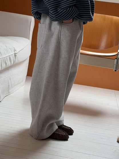 ロングパンツ・スウェットパンツ スウェットパンツ 厚手 ワイドルーズロングパンツ【mh0011877】